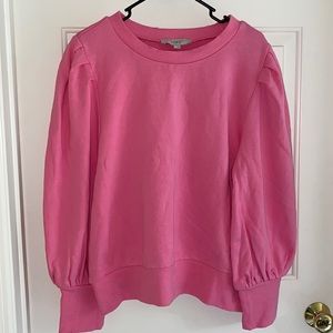 LOFT Puff Sleeve Sweatshirt